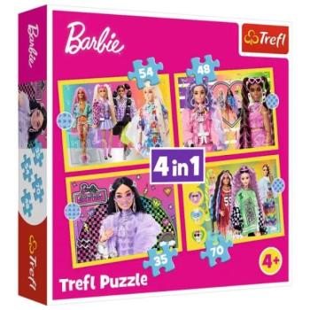 Trefl: Barbie világa 4 az 1-ben puzzle - 35, 48, 54, 70 darabos kép