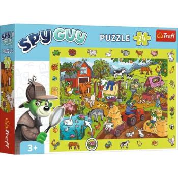 Trefl: Spy Guy Farm nyomozós képkereső puzzle - 24 darabos kép
