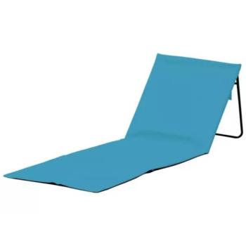 Türkiz színű strandszőnyeg háttámlával - 150 x 50 x 50 cm kép