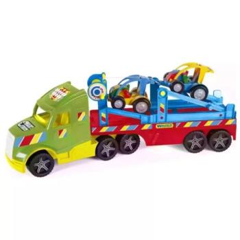 Wader: Magic Truck Basic autószállító kamion buggy kisautókkal - 79 cm kép