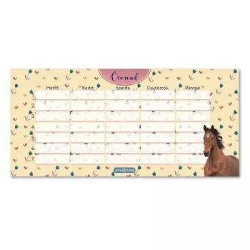 Wild and Free: Egylapos lovacska mintás órarend kép