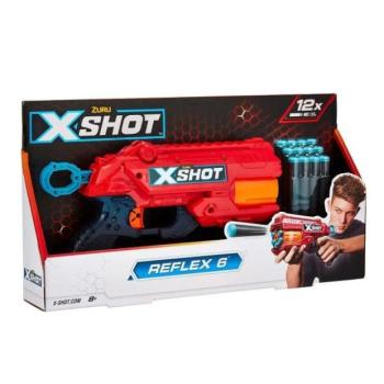 X-Shot: Reflex 6 szivacslövő fegyver - 12 db tölténnyel kép
