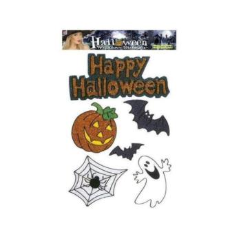 Ablakra ragasztható happy Halloween matricák 6 db-os szett kép