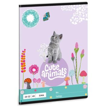 Ars Una: Cute Animals - Kitten cicás sima füzet A/5 kép