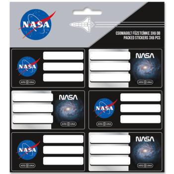 Ars Una: NASA mintás csomagolt füzetcímke 3x6db kép