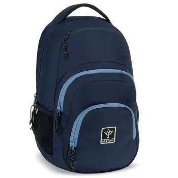 Ars Una: Navy sötétkék AU-2 iskolatáska, hátizsák 32x46x22cm kép