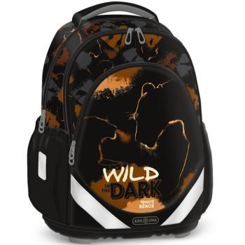 Ars Una: Wild in the dark oroszlános anatómiai iskolatáska, hátizsák 33×42×21cm kép