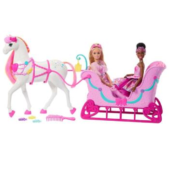Barbie Diótörő - Havas Szán Készlet Paripával - Mattel kép