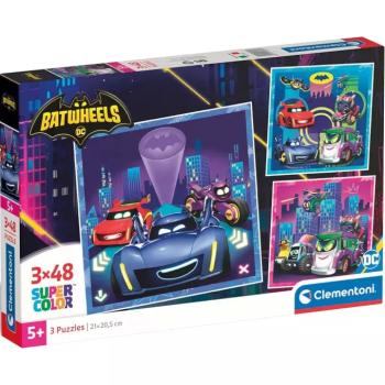 Batwheels 3x48db-os Supercolor puzzle - Clementoni kép