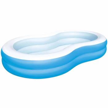 Bestway: Family Pool Lagoon családi ovális kétgyűrűs medence 262 x 157 x 46 cm kép