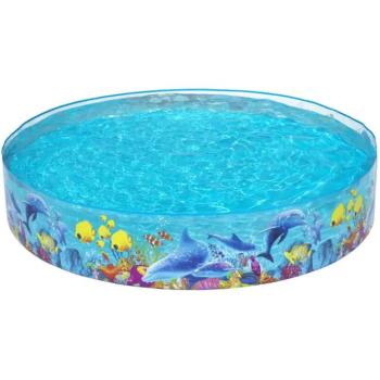 Bestway: Fill 'N Fun™ Odyssey tenger mintás merevfalú pancsoló medence Ø 244 x 46 cm kép
