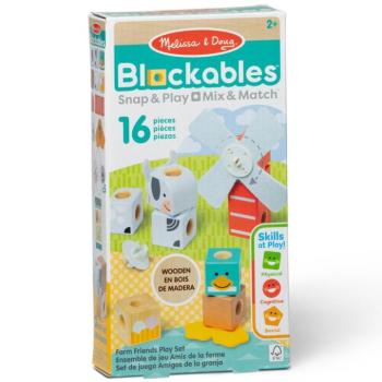 Blockables: Farm barátok fa építőjáték - Melissa & Doug