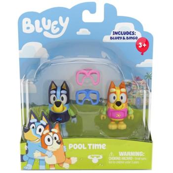 Bluey: Bluey és Chilli medence party játékfigura szett kép