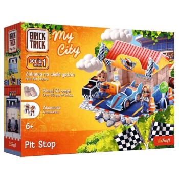 Brick Trick téglából építünk: My City Pit Stop 50 darabos építőjáték - Trefl kép