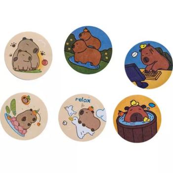 Capybara mini öntapadós jegyzettömb 45x45mm 50db-s többféle 1db