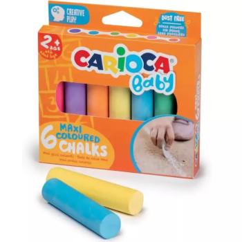 Carioca: Baby Maxi színes aszfaltkréta 6db-os kép