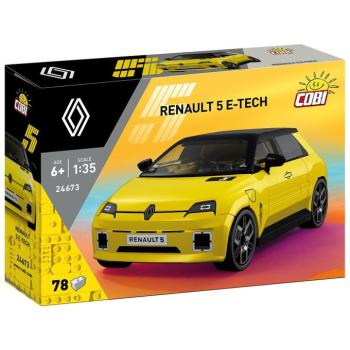COBI: Renault 5 E-Tech sárga autó építőjáték (24673) kép