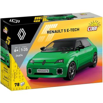 COBI: Renault 5 E-Tech zöld autó építőjáték (24674) kép