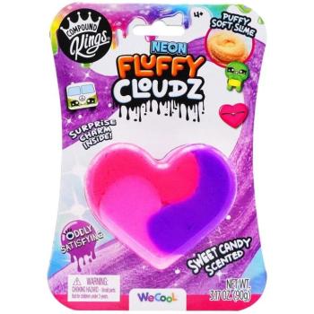 Compound Kings Neon Fluffy Cloudz illatos felhő slime - Cukorka szív kép