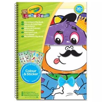 Crayola Mini Kids: Lapozható matricás színezőkönyv kép