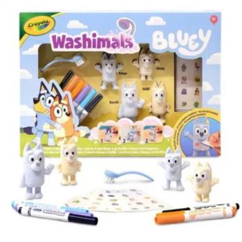 Crayola Washimals: Bluey - színezhető és kimosható figurák készletben - 4 db figurával kép