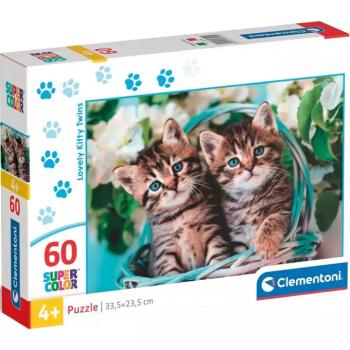 Cuki cicák 60db-os supercolor puzzle - Clementoni kép