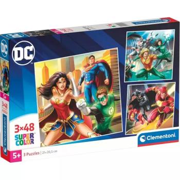 DC Az igazság ligája 3x48db-os Supercolor puzzle - Clementoni kép