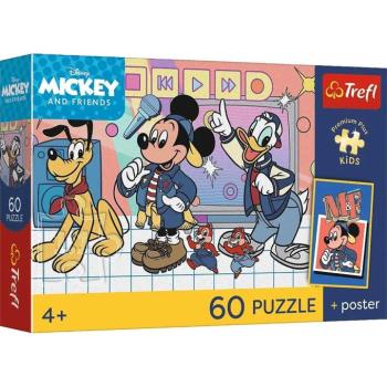 Disney Mickey egér és barátai 60db-os prémium plusz kids puzzle poszterrel - Trefl kép
