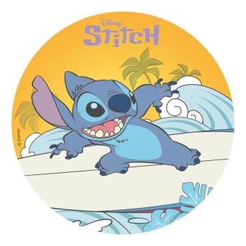 Ehető tortapapír - Szörfölő Stitch 20 cm kép