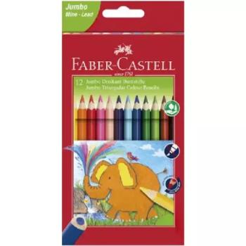 Faber-Castell: Jumbo 12db-os háromszögletű színes ceruza szett