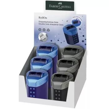 Faber-Castell: RollOn pöttyös dupla tartályos hegyező kétféle változatban kép
