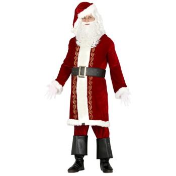 Férfi jelmez - Santa Claus bordó Méret - felnőtt: S kép