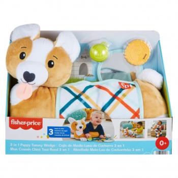 Fisher-Price: Corgie Puppy Nőj velem pocakpárna csörgővel, rágókával és tükörrel - Mattel kép