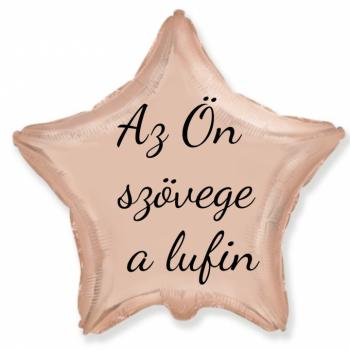 Fólia lufi szöveggel - Rózsaszín - arany csillag 45 cm kép