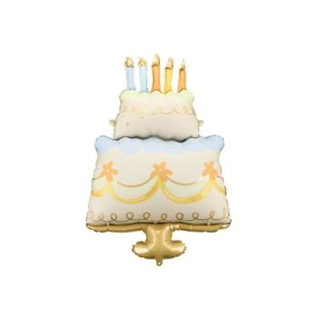 Fólia lufi - Születésnapi torta 55 x 75 cm kép