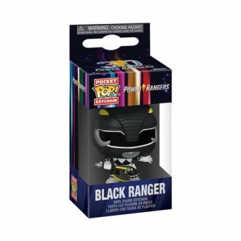 Funko POP! Mighty Morphin Power Rangers 30th - Black Ranger kulcstartó kép