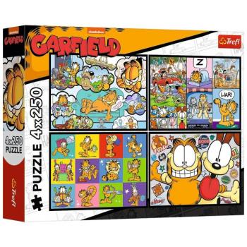 Garfield kalandjai 4x250db-os puzzle - Trefl kép