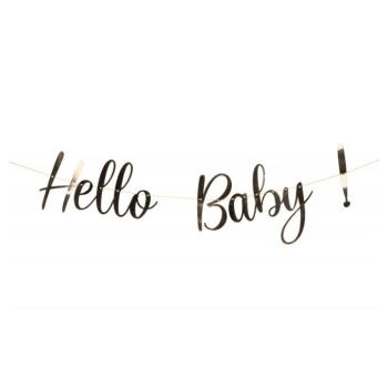 Girland Hello Baby - Arany 150 cm kép