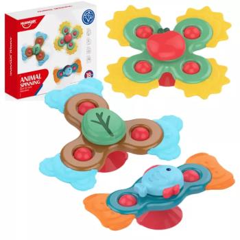 Happy World: Baby spinner 3db-os állatos készségfejlesztő játékszett kép