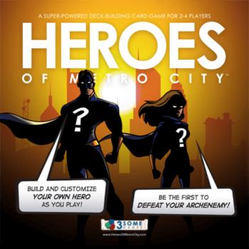 Heroes of Metro City társasjáték, angol nyelvű kép