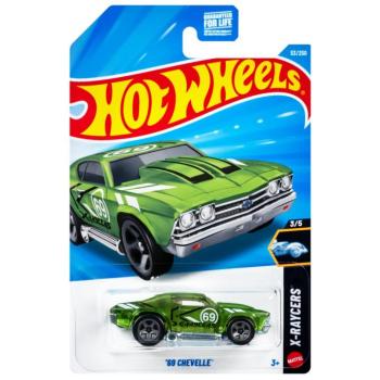 Hot Wheels: '69 Chevelle zöld kisautó 1/64 - Mattel kép