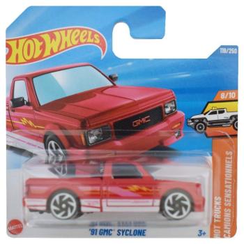 Hot Wheels: '91 GMC Syclone piros kisautó 1/64 - Mattel kép