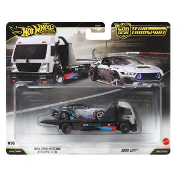 Hot Wheels: Aero Lift autószállító és 2024 Ford Mustang RTR SPEC 5-FD kisautó 1/64 - Mattel kép