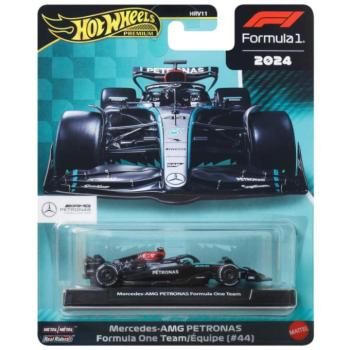 Hot Wheels Premium: Mercedes-AMG PETRONAS Formula 1 No.:44 kisautó 1/64 – Mattel kép