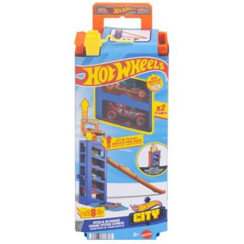 Hot Wheels: Turbó start garázs 2db kisautóval - Mattel kép