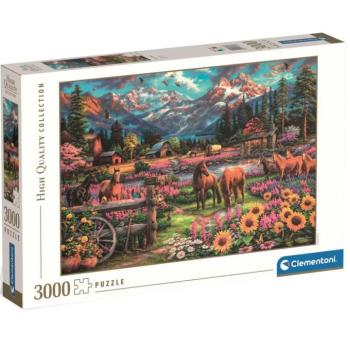 HQC Szabadon vágtatva lovas 3000db-os puzzle - Clementoni kép