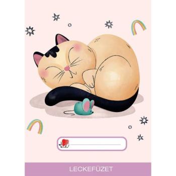 ICO: Süni Dreaming Cat mintás leckefüzet A/5-ös kép