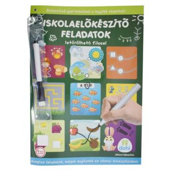 Iskolaelőkészítő feladatok letörölhető filccel - D-Toys kép