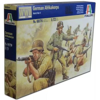 Italeri 1/72 German Afrikakorps Német katonai figurák makett kép