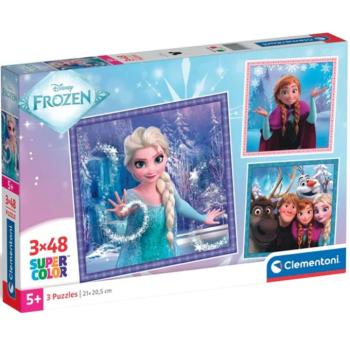 Jégvarázs vidám pillanatok 3x48db-os Supercolor puzzle - Clementoni kép